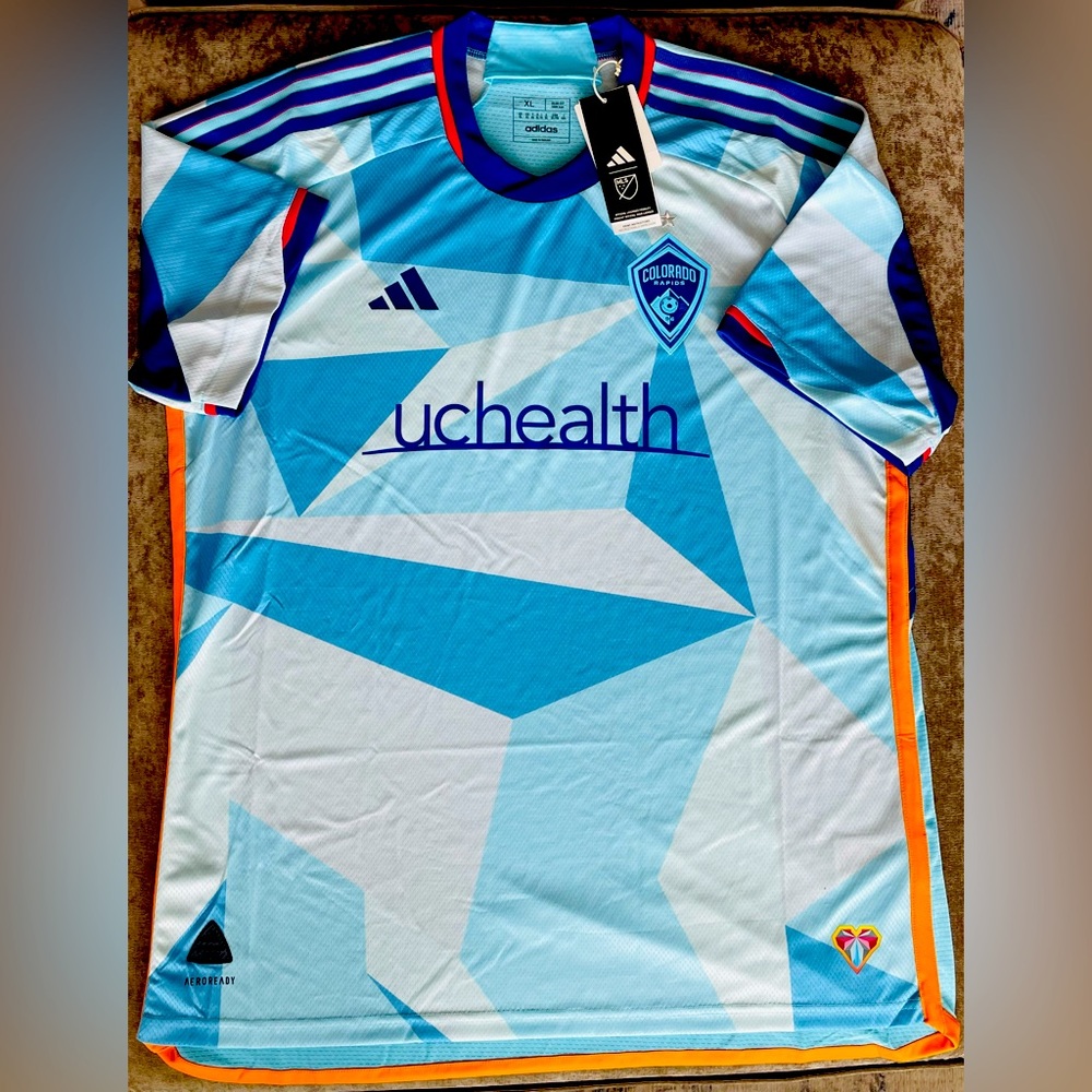 New Adidas Colorado Rapids Mens Soccer Jersey